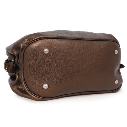 Exclusive Louis Vuitton Metallic Mordore Monogram Mahina XL — Back View