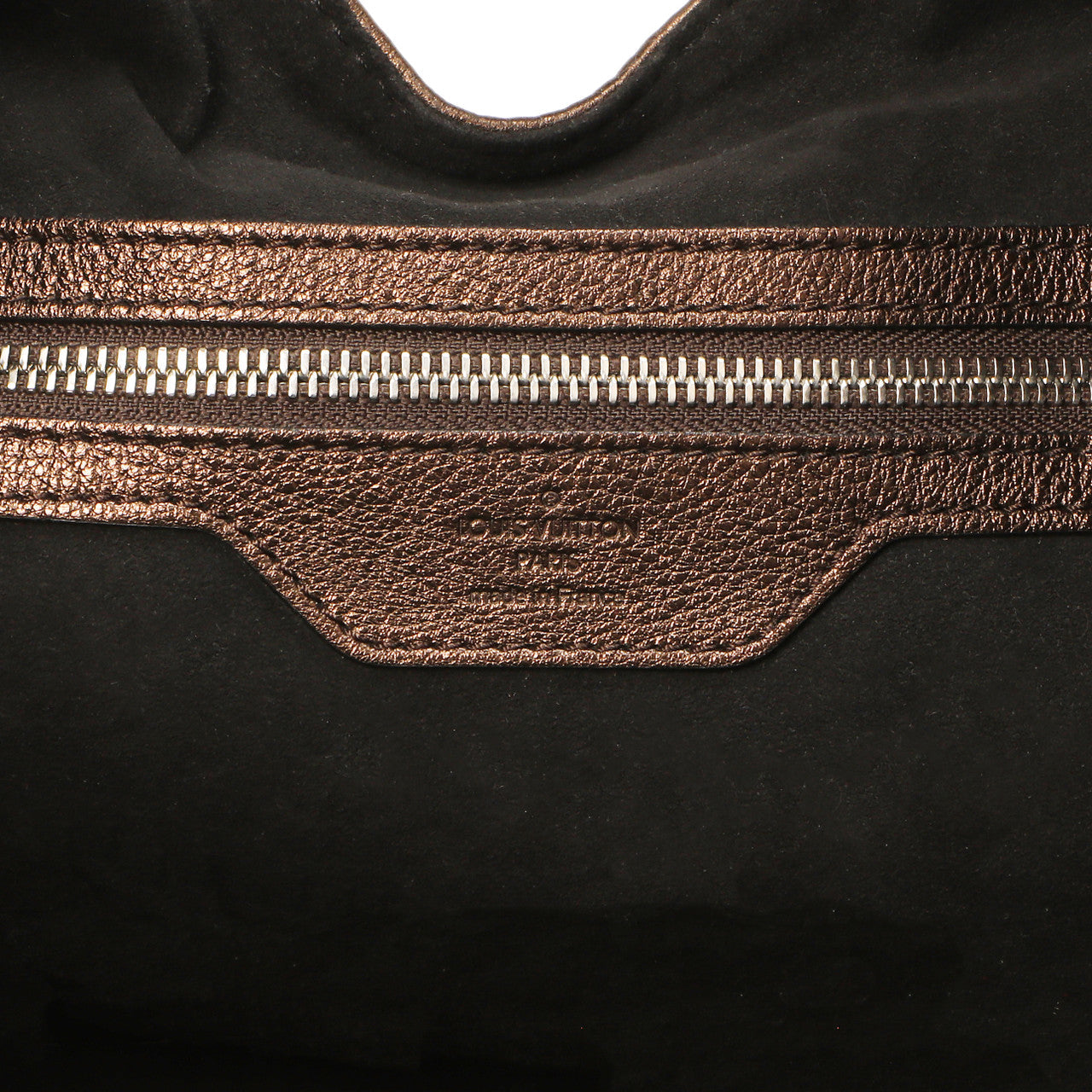 Exclusive Louis Vuitton Metallic Mordore Monogram Mahina XL — Detail View