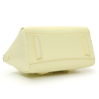 Exclusive Givenchy Yellow Box Calfskin Mini Lock Antigona — Back View