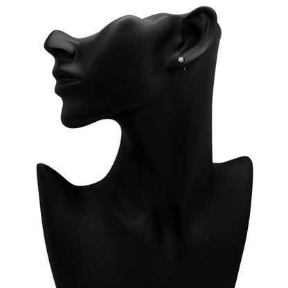 Exclusive 14K Yellow Gold 0.36 Carat Diamond Stud Earrings — Back View