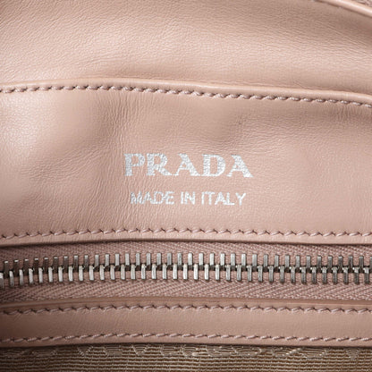 Exclusive Prada Cipria Soft Calfskin Impunture Diagramme Top Handle Crossbody Bag — Detail View