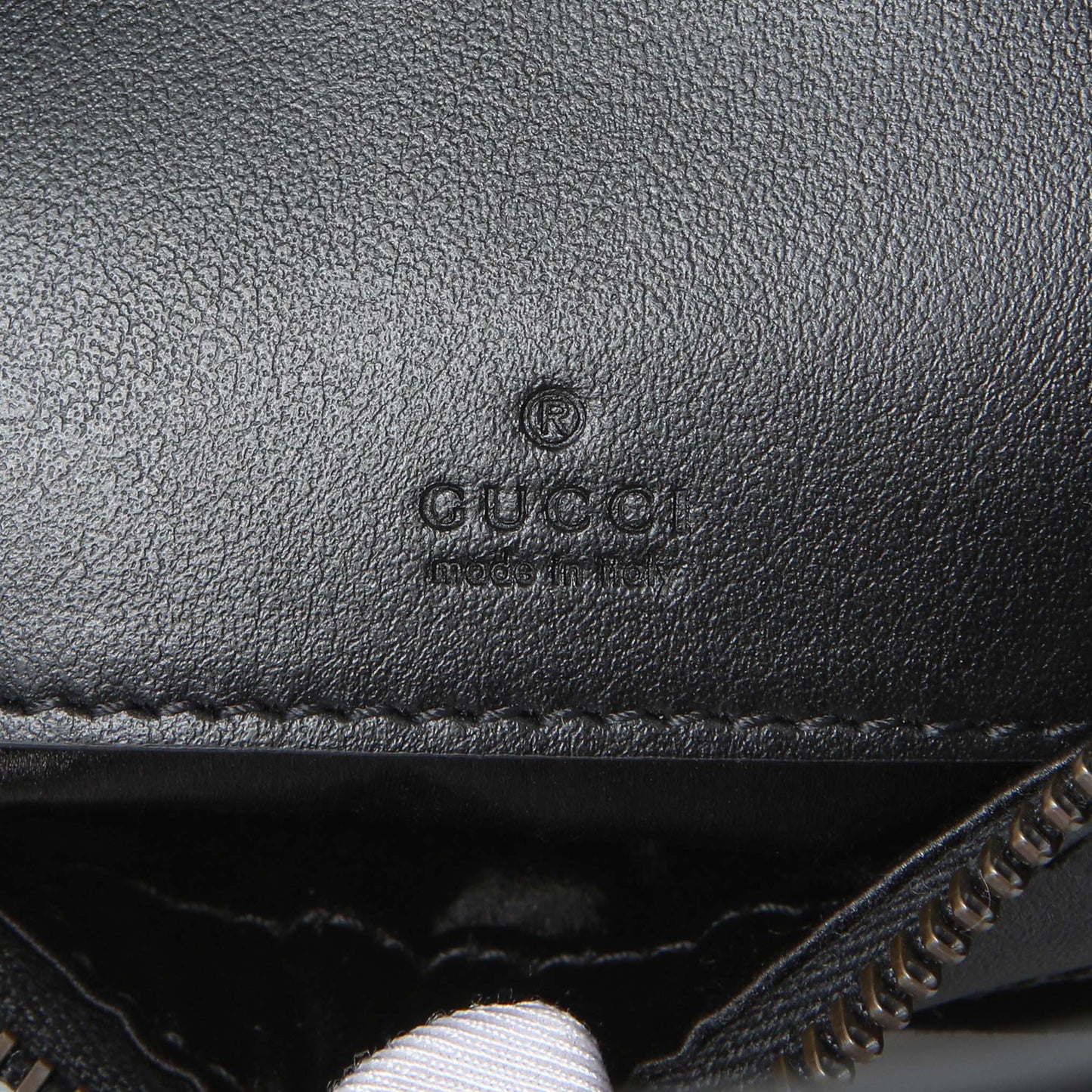 Exclusive Gucci Black Velvet Matelasse Double G Studs Marmont Half Moon Hobo — Detail View