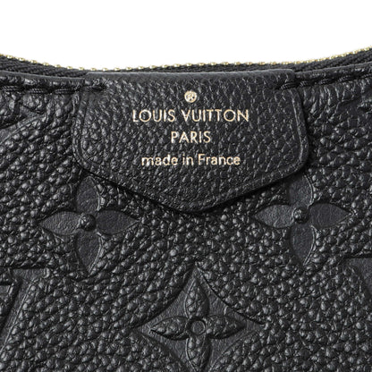 Exclusive Louis Vuitton Black Empreinte Easy Pouch On Strap — Detail View