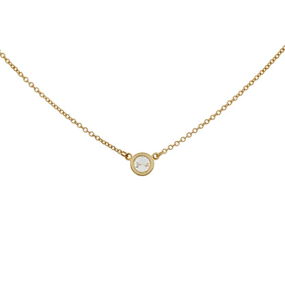 Exclusive Tiffany & Co. 18K Yellow Gold Diamonds by the Yard Pendant Necklace — Side View