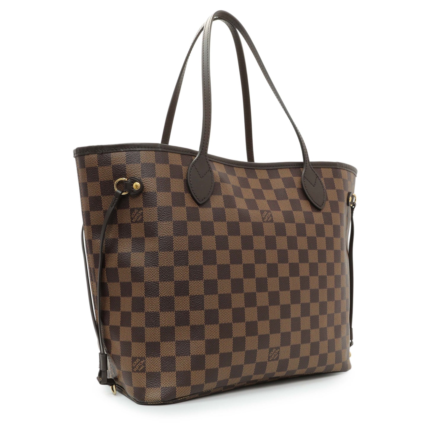 Exclusive Louis Vuitton Damier Ebene Neverfull MM — Side View