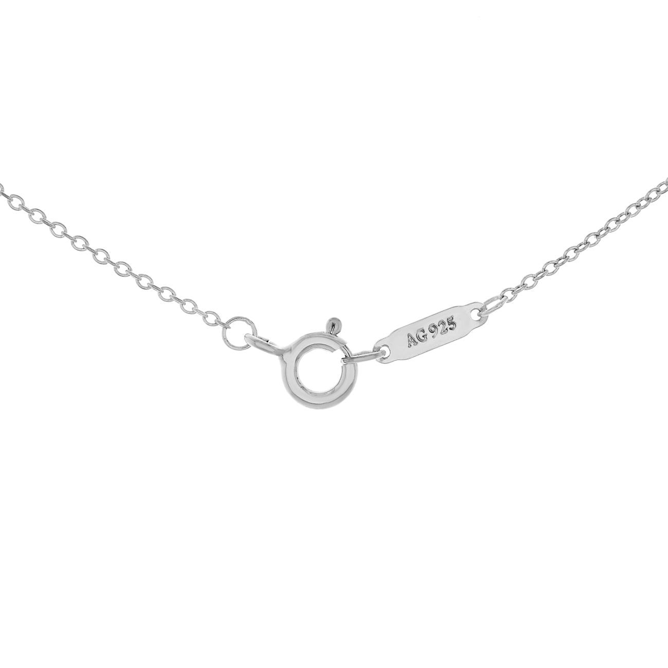 Exclusive Tiffany & Co. Sterling Silver Atlas Bar Pendant Necklace — Top View