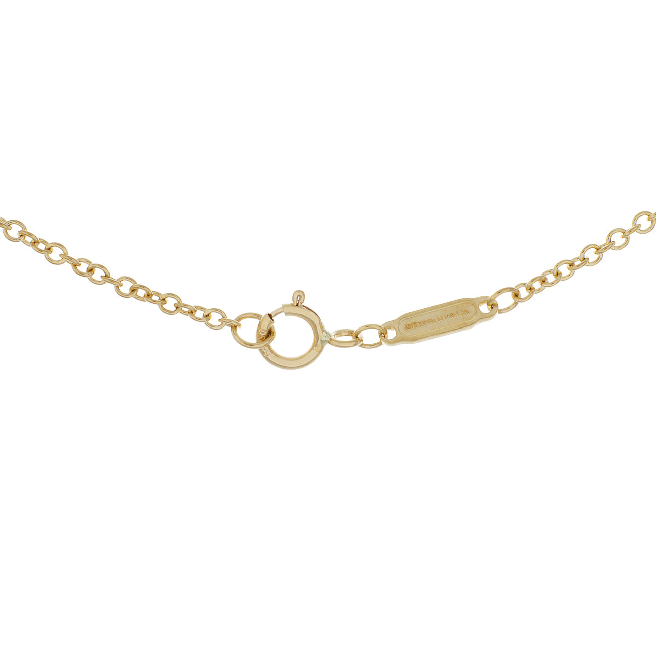 Exclusive Tiffany & Co. 18K Yellow Gold Knot Pendant — Back View