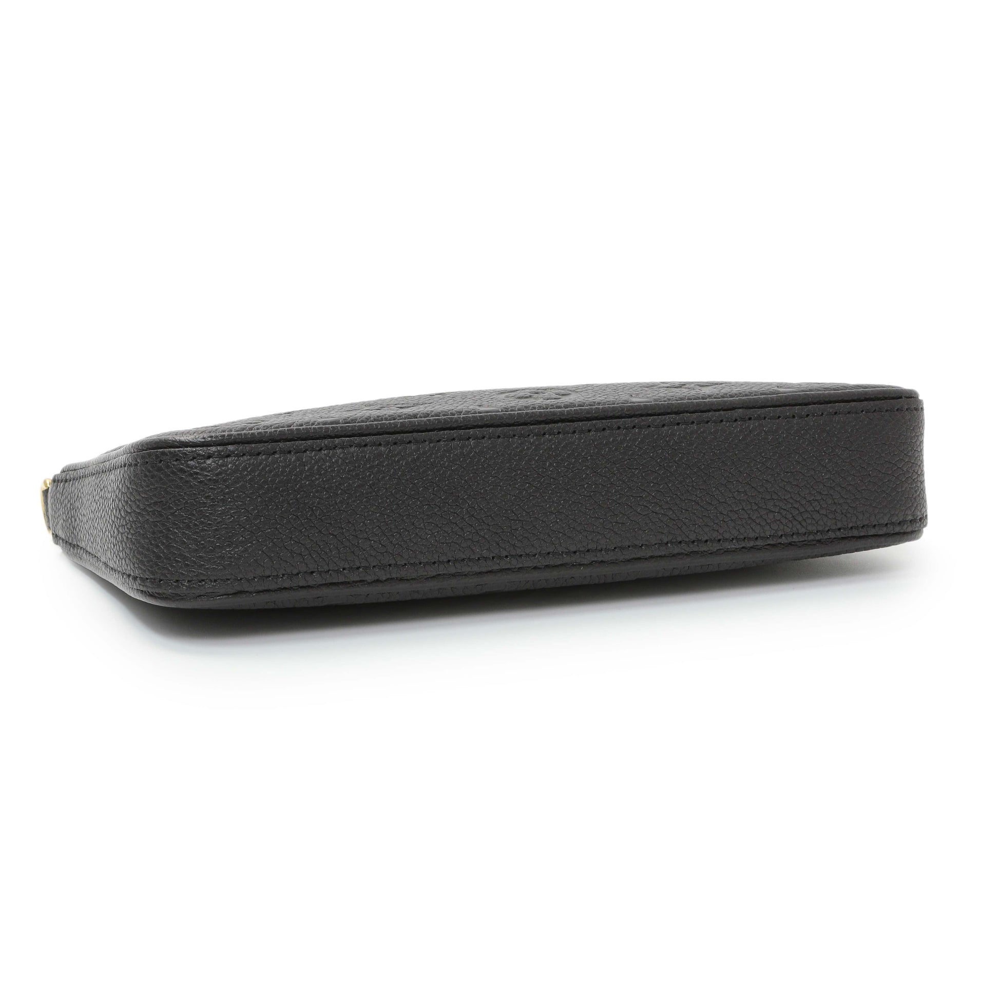 Exclusive Louis Vuitton Black Empreinte Easy Pouch On Strap — Back View