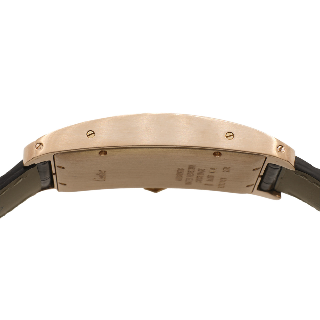 Exclusive Cartier 18K Rose Gold Large Tank Americaine  W2609156 — Back View