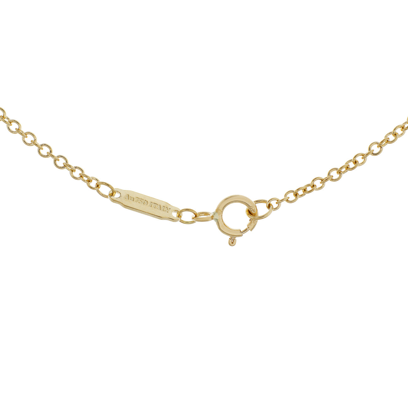 Exclusive Tiffany & Co. 18K Yellow Gold Knot Pendant — Top View