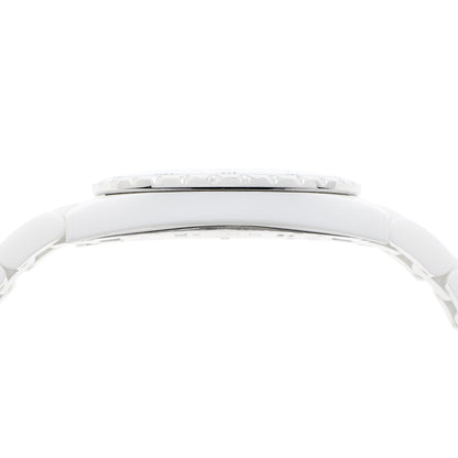 Exclusive Chanel White Ceramic J12 GMT H2126 — Back View