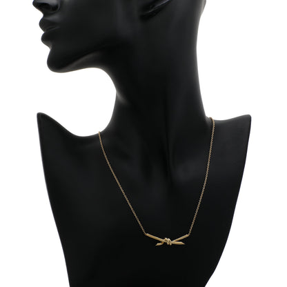 Exclusive Tiffany & Co. 18K Yellow Gold Knot Pendant — Detail View