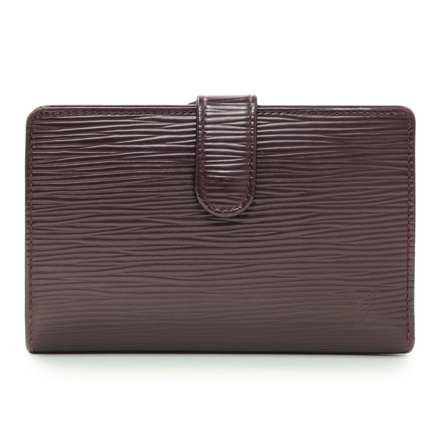 Exclusive Louis Vuitton Cassis Epi French Purse Wallet — Front View