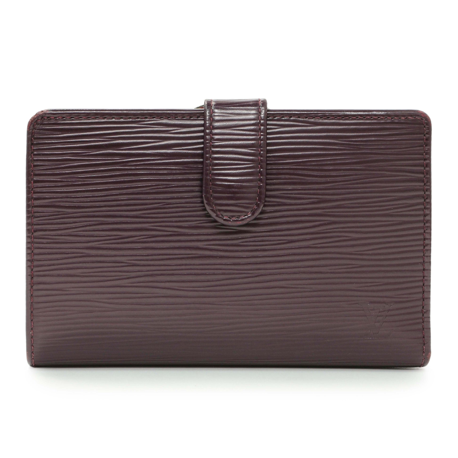 Exclusive Louis Vuitton Cassis Epi French Purse Wallet — Front View