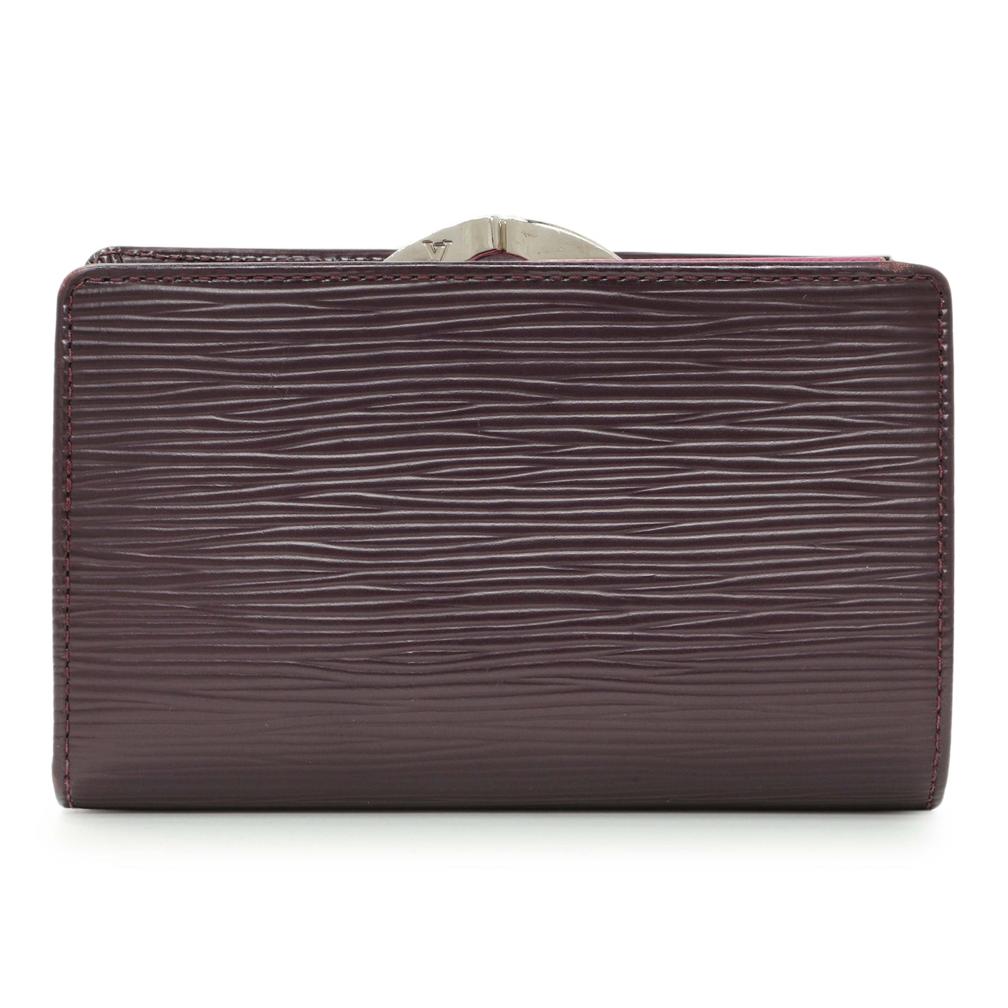 Exclusive Louis Vuitton Cassis Epi French Purse Wallet — Side View