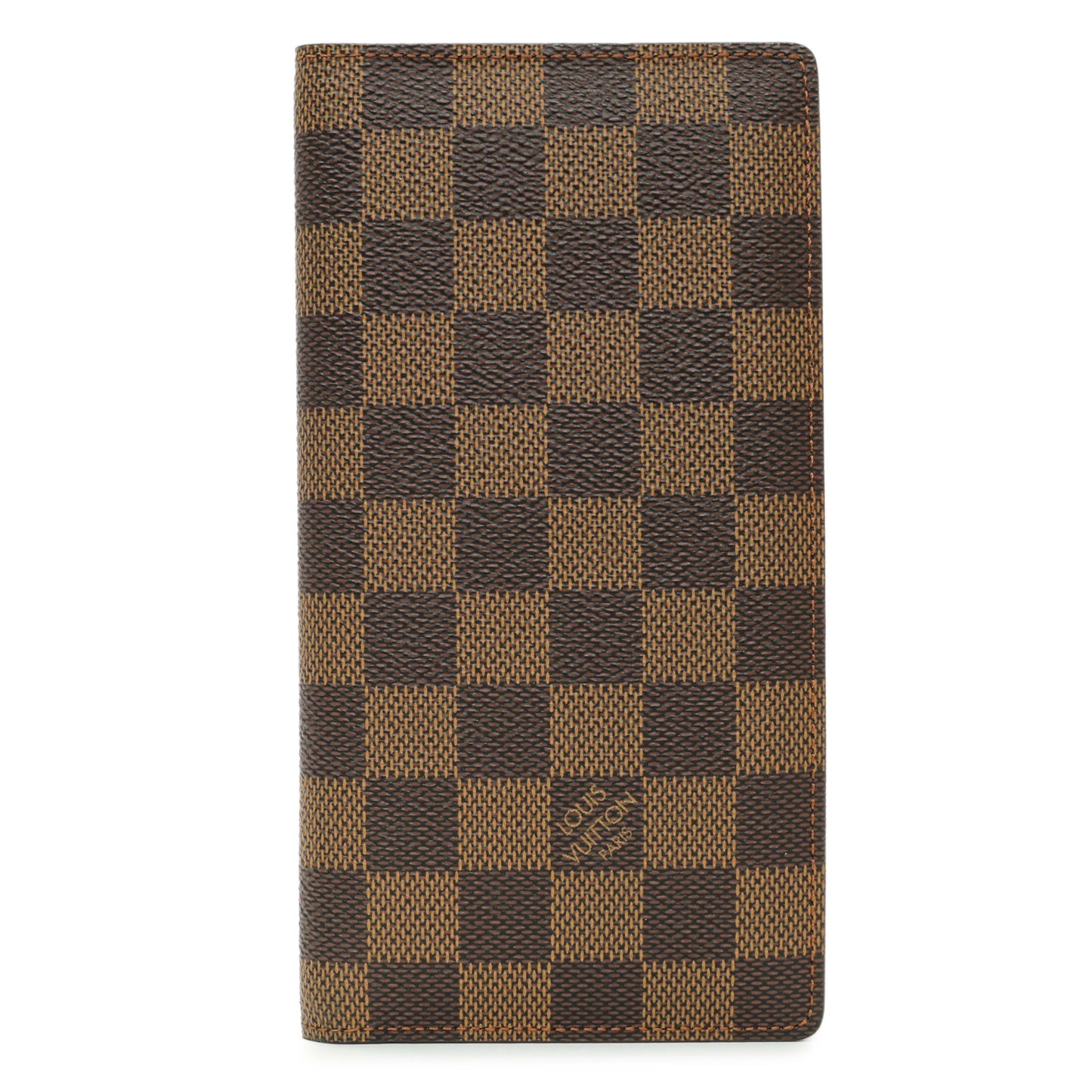 Exclusive Louis Vuitton Damier Ebene Porte-Valeurs Wallet — Front View