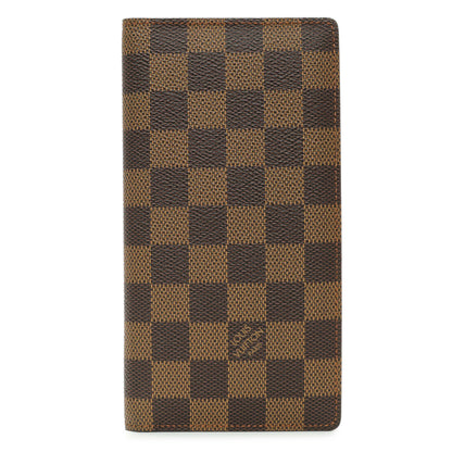 Exclusive Louis Vuitton Damier Ebene Porte-Valeurs Wallet — Front View
