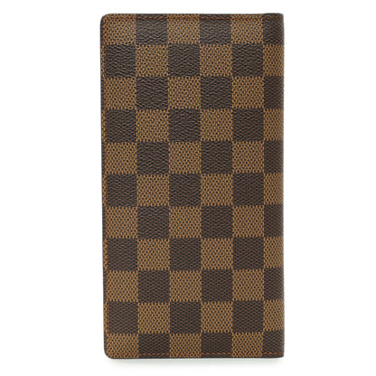 Exclusive Louis Vuitton Damier Ebene Porte-Valeurs Wallet — Side View