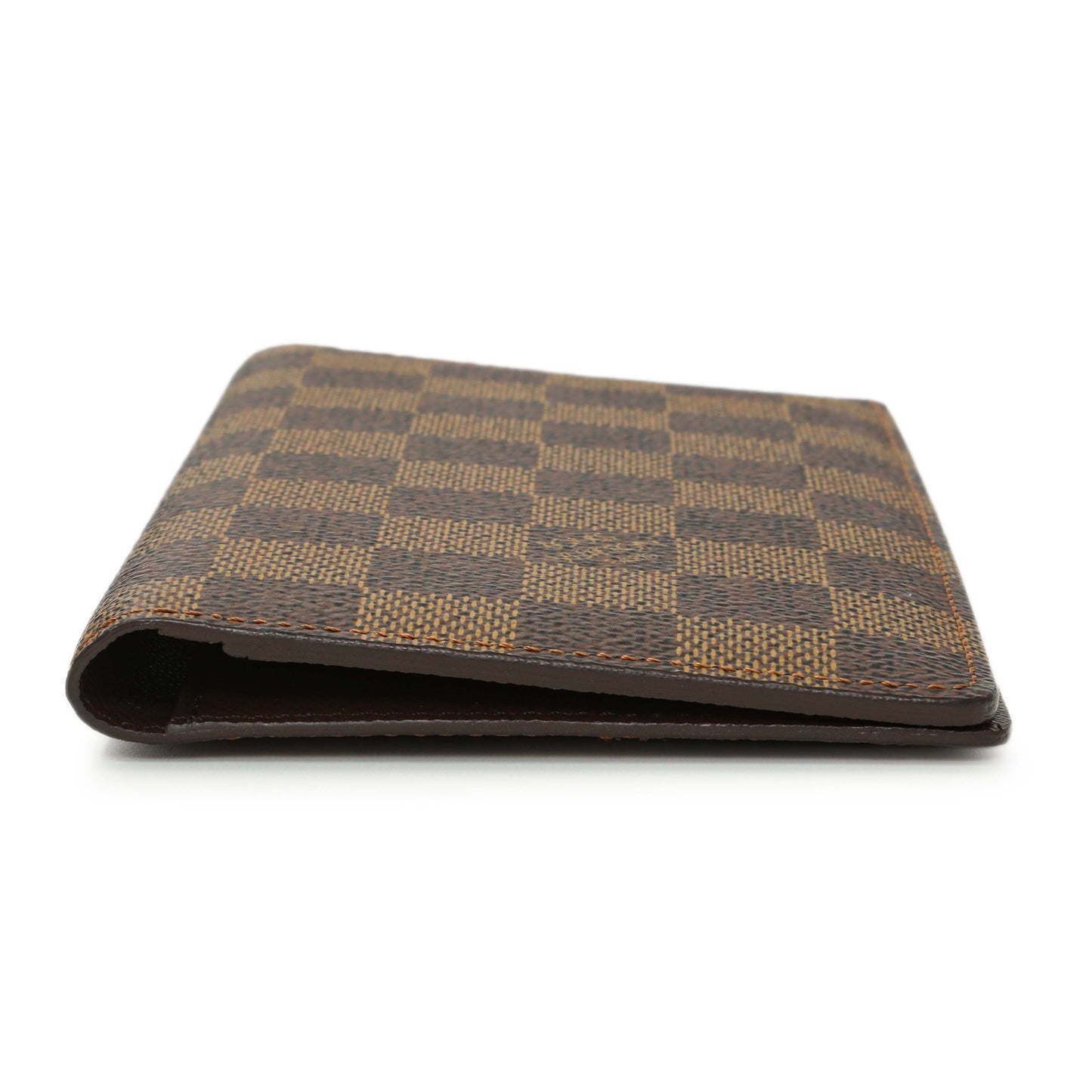 Exclusive Louis Vuitton Damier Ebene Porte-Valeurs Wallet — Back View