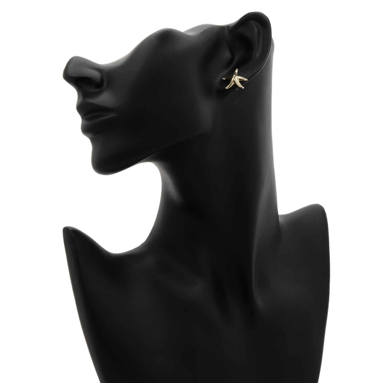 Exclusive Tiffany & Co. 18K Yellow Gold Starfish Earrings — Back View