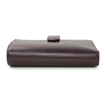 Exclusive Louis Vuitton Cassis Epi French Purse Wallet — Back View