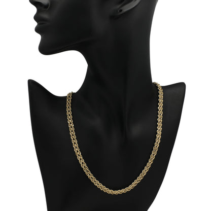 Exclusive 14K Yellow Gold Double Rope Chain — Back View