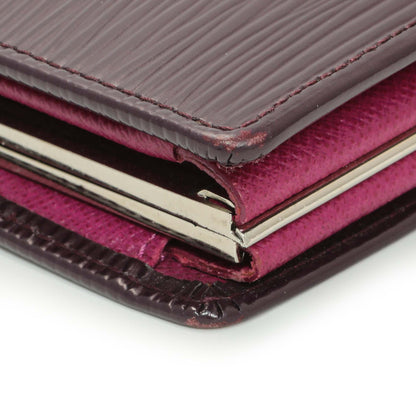 Exclusive Louis Vuitton Cassis Epi French Purse Wallet — Lifestyle View