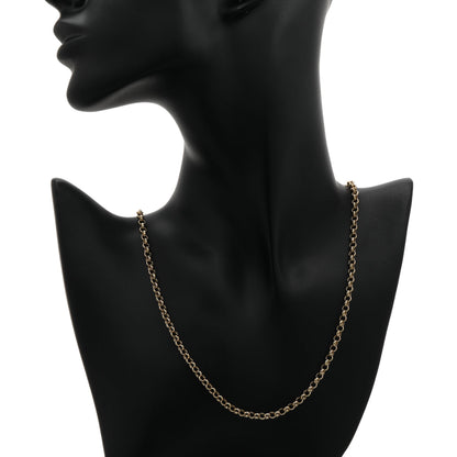 Exclusive 18K Yellow Gold Rolo Gold Chain — Back View