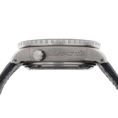 Exclusive Blancpain Titanium Fifty Fathoms 500 Fathoms GMT 50021-12B30-52B — Back View