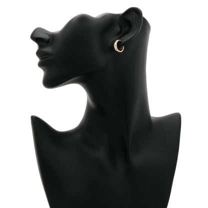 Exclusive 14K Yellow Gold Hoop Earrings — Back View