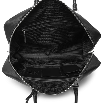 Exclusive Prada Black Saffiano Travel Briefcase — Alternate View 8