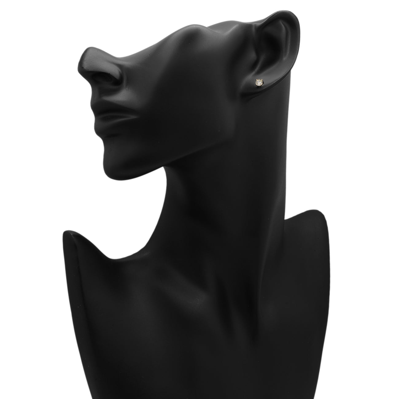 Exclusive 14K Yellow Gold 0.50 Carat Diamond Earrings — Back View