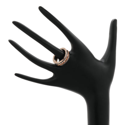 Exclusive Bulgari 18K Rose Gold B.zero1 Rock One-Band Ring — Back View