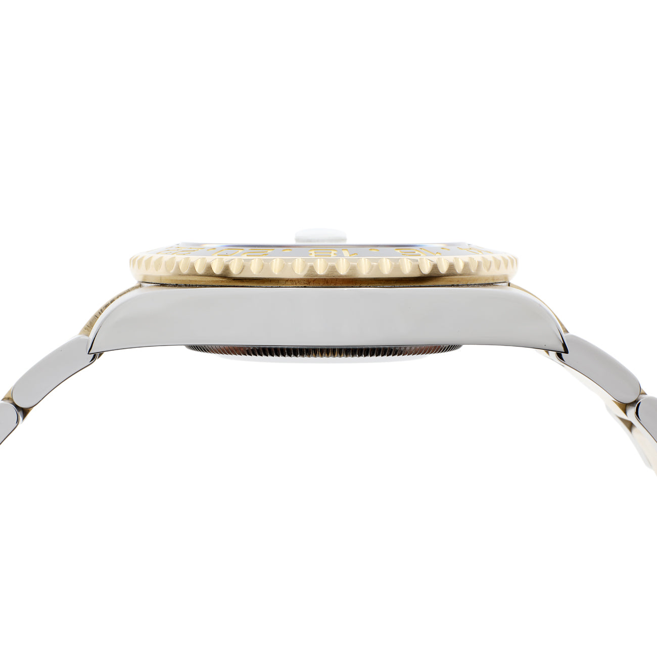 Exclusive Rolex 18K Yellow Gold Stainless Steel GMT Master II 116713 — Back View