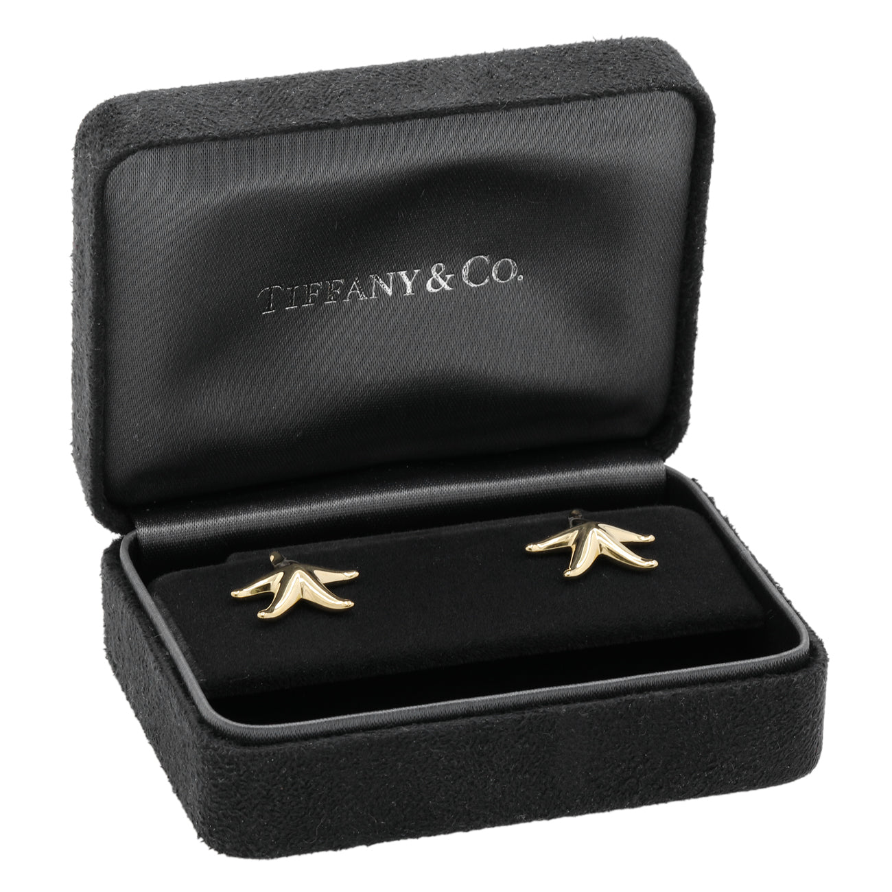 Exclusive Tiffany & Co. 18K Yellow Gold Starfish Earrings — Top View