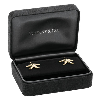 Exclusive Tiffany & Co. 18K Yellow Gold Starfish Earrings — Top View