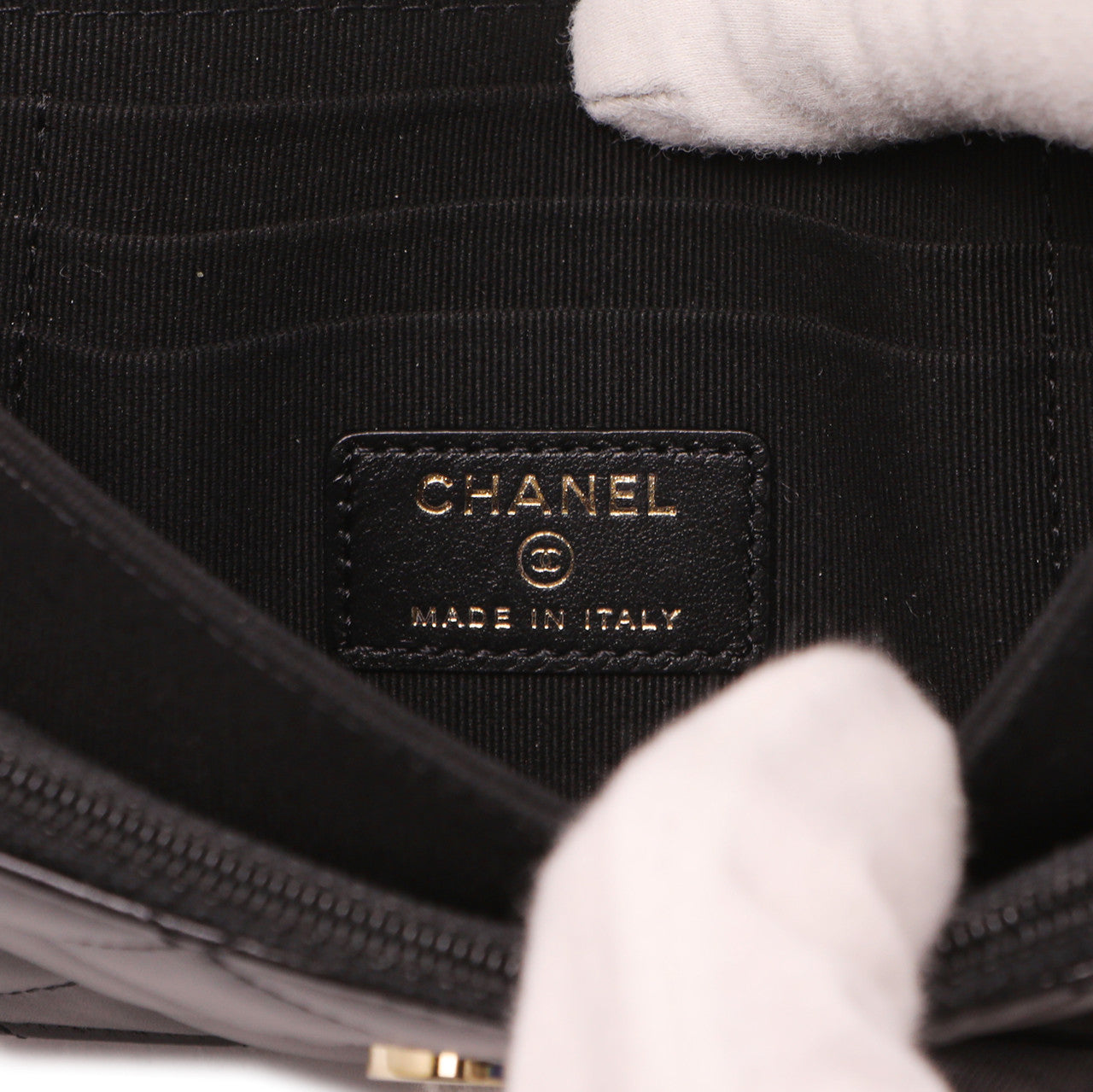 Exclusive Chanel Black Quilted Calfskin Mini Maxi Pearls Wallet On Chain WOC — Lifestyle View