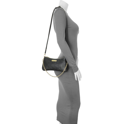 Exclusive Louis Vuitton Black Empreinte Pochette Liv — Lifestyle View