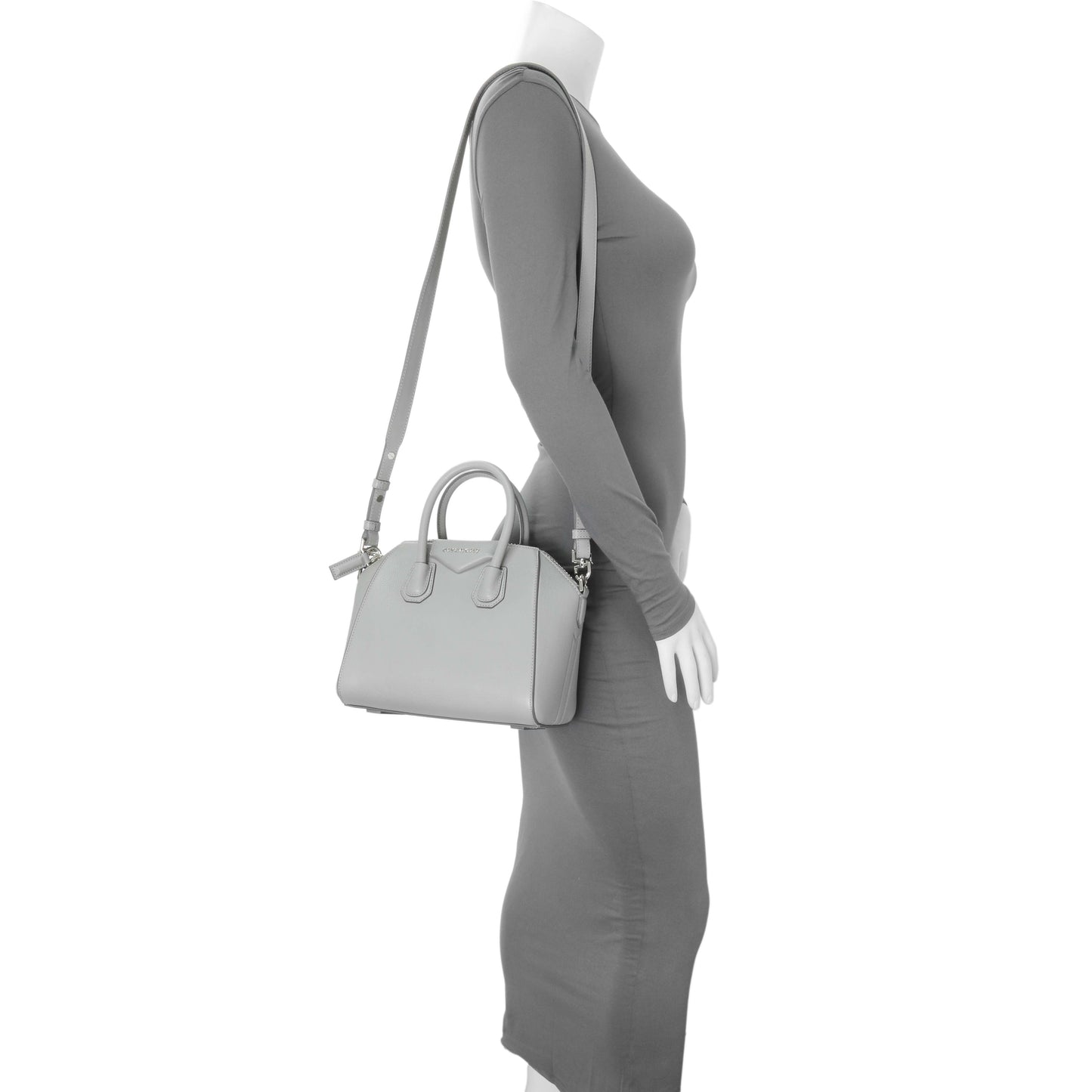 Exclusive Givenchy Grey Sugar Goatskin Mini Antigona — Alternate View 8