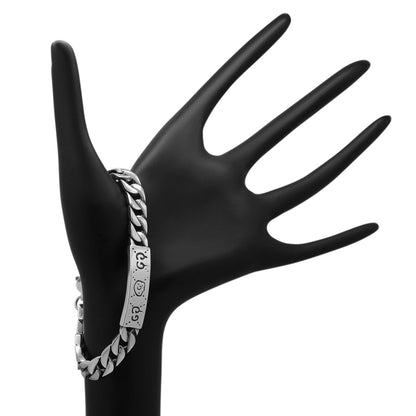 Exclusive Gucci Sterling Silver Guccighost Chain Bracelet — Back View