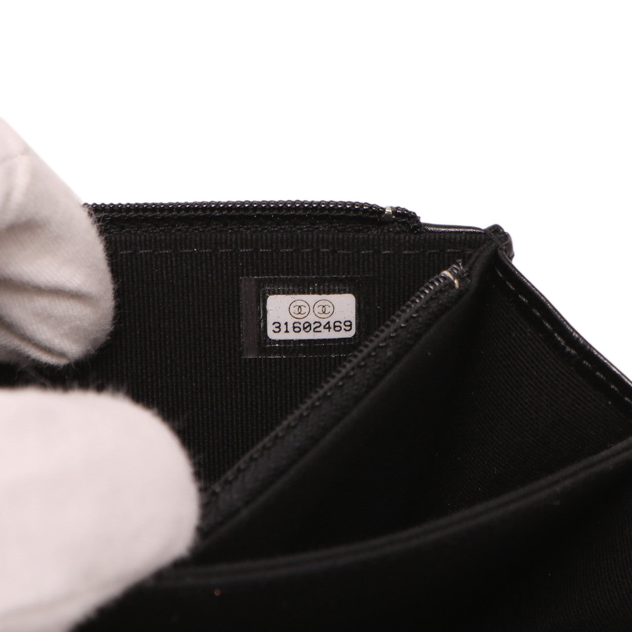 Exclusive Chanel Black Quilted Calfskin Mini Maxi Pearls Wallet On Chain WOC — Alternate View 7