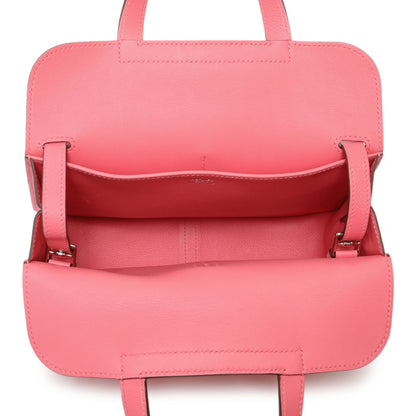 Exclusive Hermes Rose Azalee Evercolor Halzan 25 — Top View