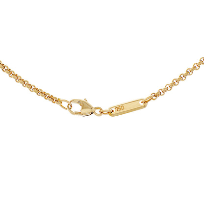 Exclusive Chopard 18K Yellow Gold Happy Diamonds Necklace — Top View