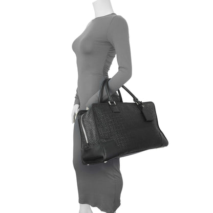 Exclusive Loewe Black Embossed Repeat Calfskin Amazona 44 — Alternate View 10