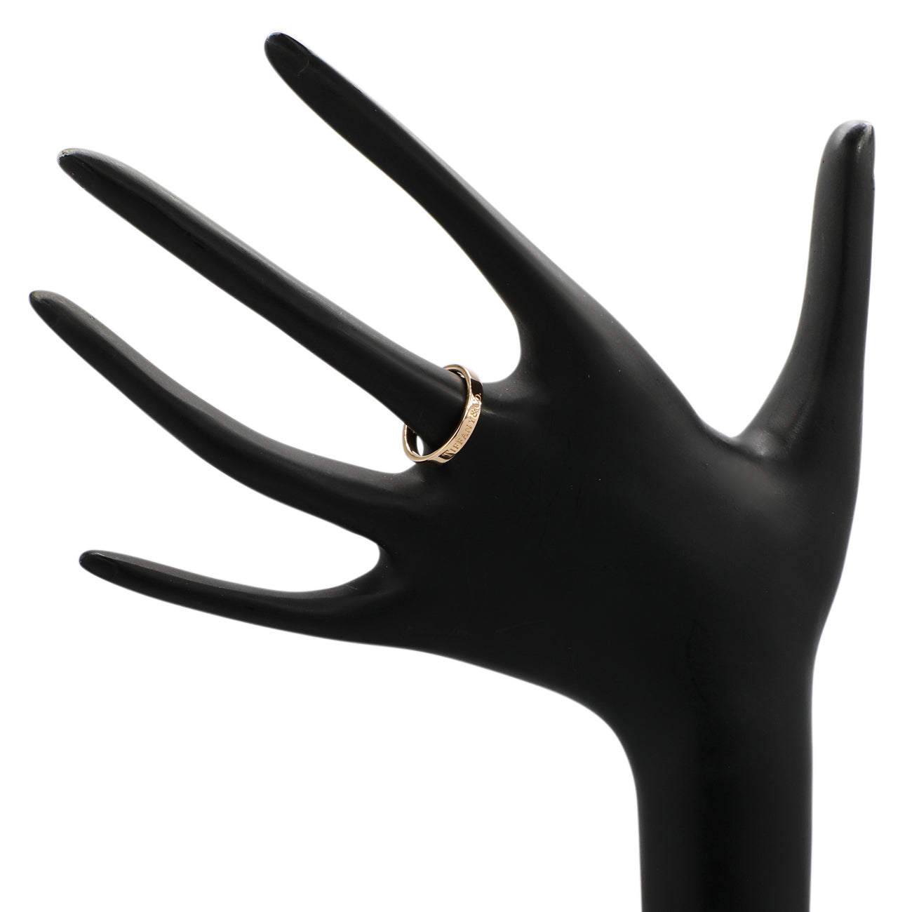 Exclusive Tiffany & Co. 18K Rose Gold Band Ring — Back View