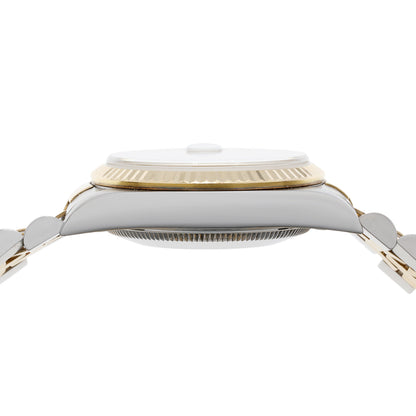 Exclusive Rolex Stainless Steel 18K Yellow Gold Diamond Datejust 31 68273 — Back View