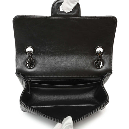Exclusive Chanel Black Aged Calfskin Chevron 2.55 Reissue Flap 224 — Top View
