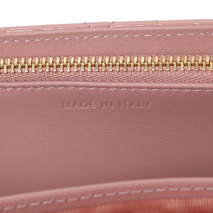 Exclusive Christian Dior Dusty Pink Patent Cannage My Dior Daily Chain Pouch — Lifestyle View