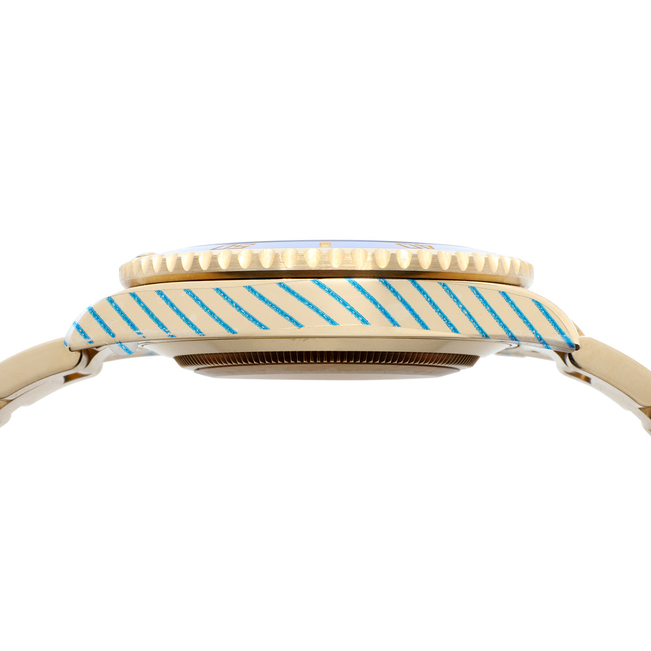 Exclusive Rolex 18K Yellow Gold Submariner Date 116618LB — Back View