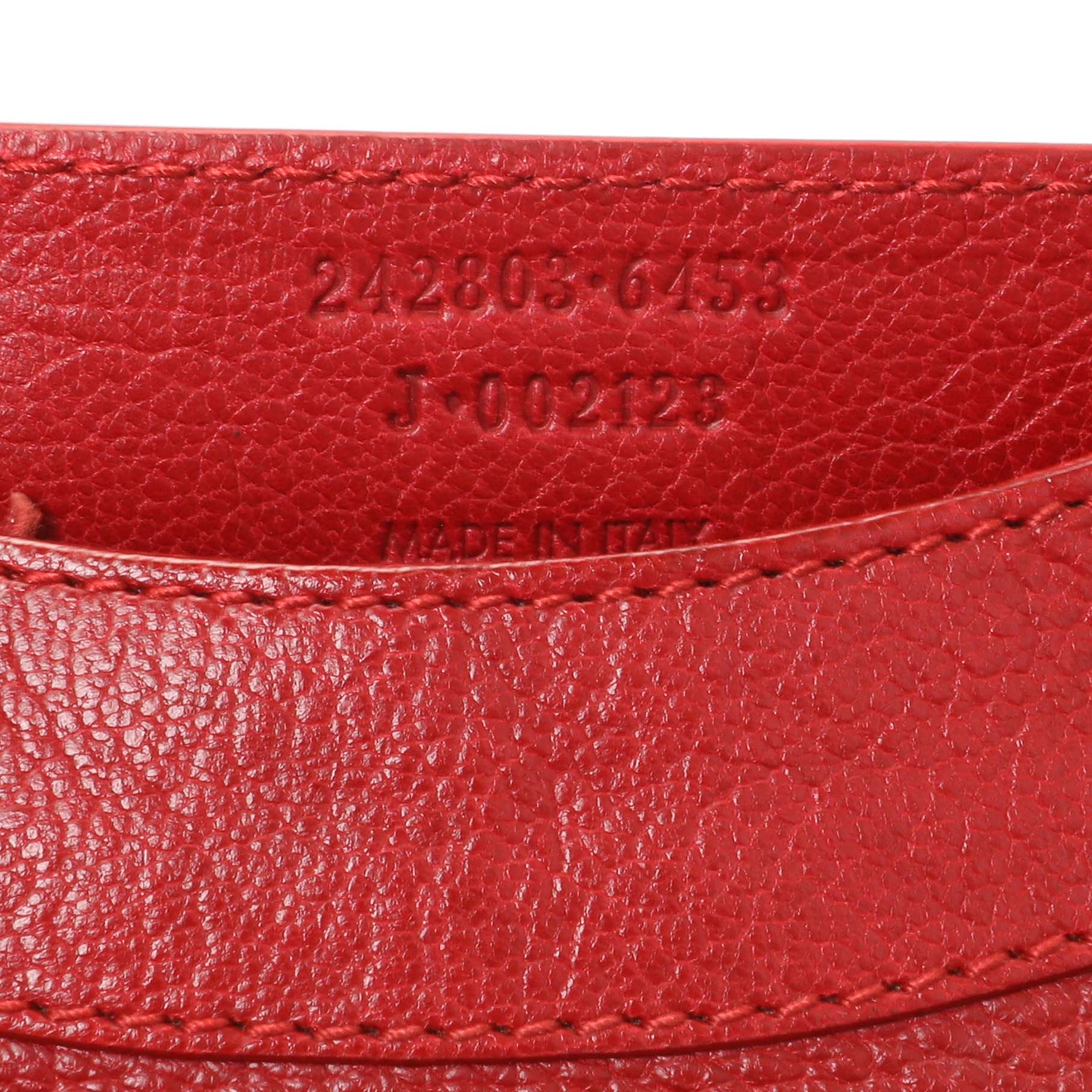 Exclusive Balenciaga Rouge Grained Chevre Leather Holiday Hip Bag — Lifestyle View